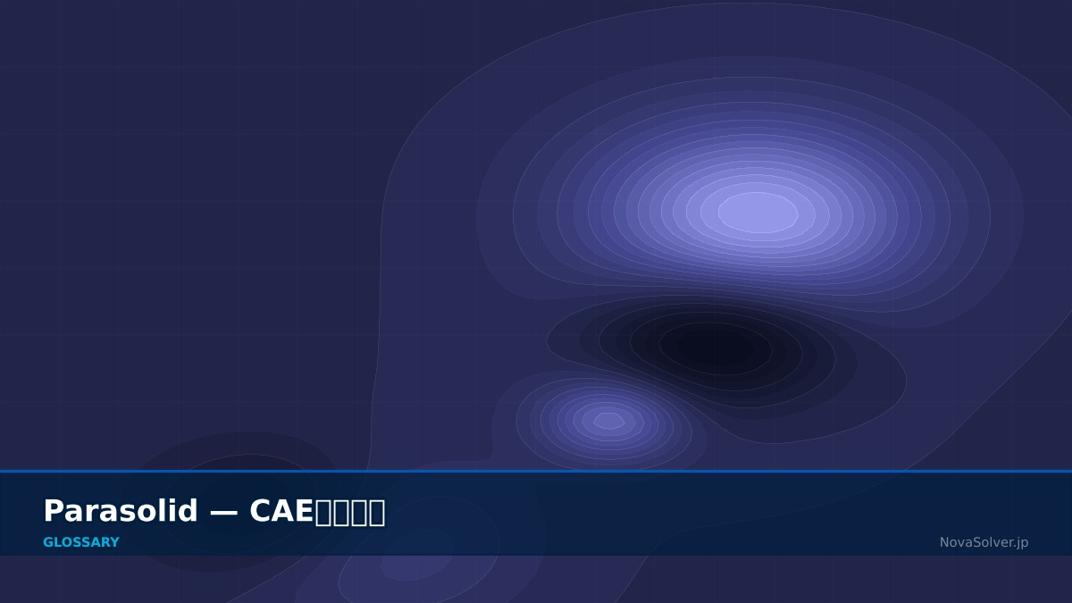 CAE visualization for parasolid - technical simulation diagram