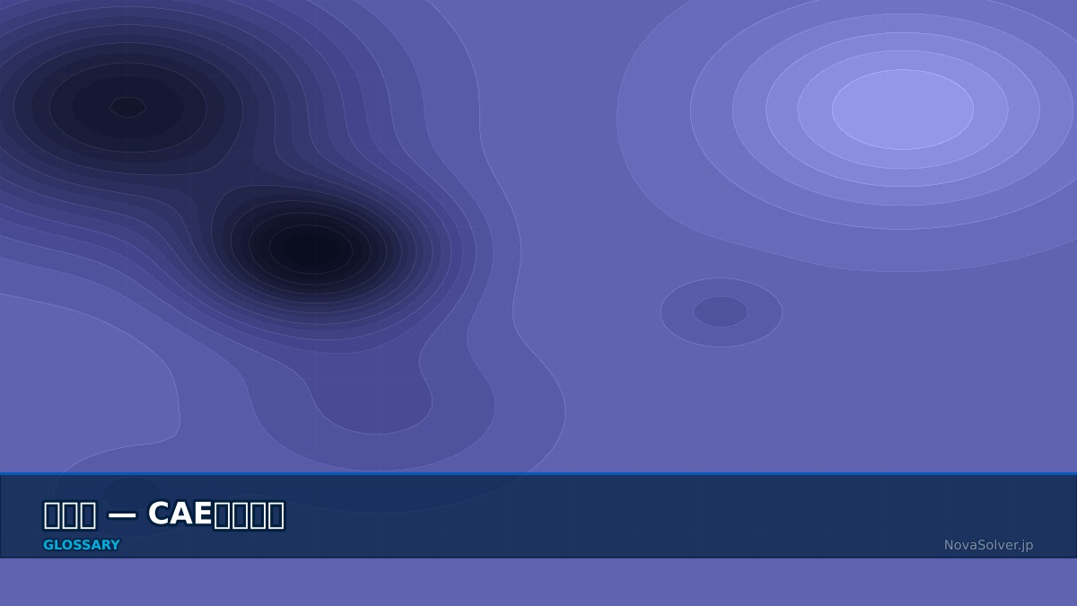 CAE visualization for pathline - technical simulation diagram