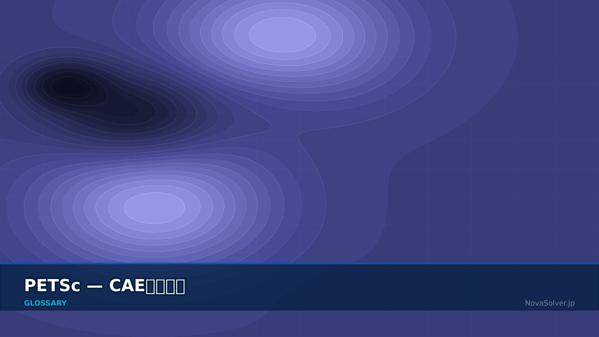 CAE visualization for petsc - technical simulation diagram