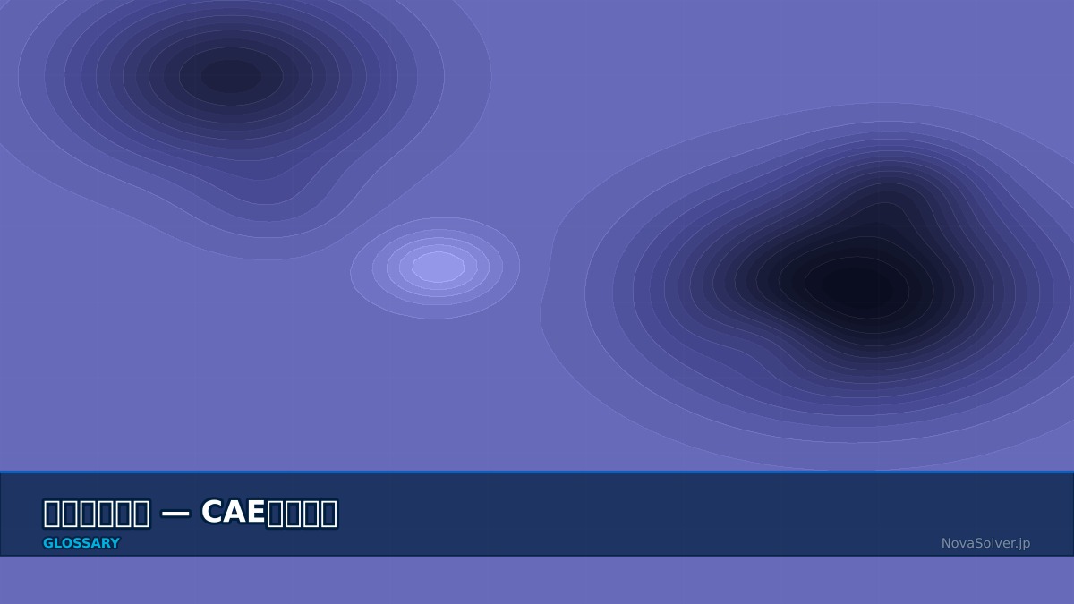 CAE visualization for phase field model - technical simulation diagram