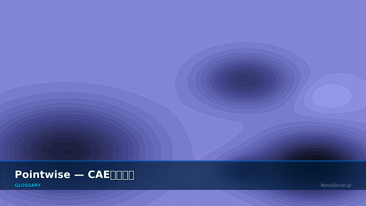 CAE visualization for pointwise - technical simulation diagram