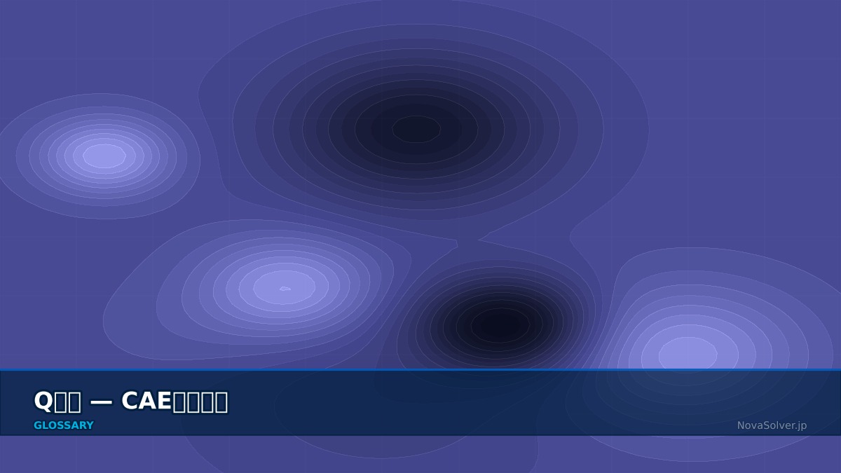 CAE visualization for q criterion - technical simulation diagram