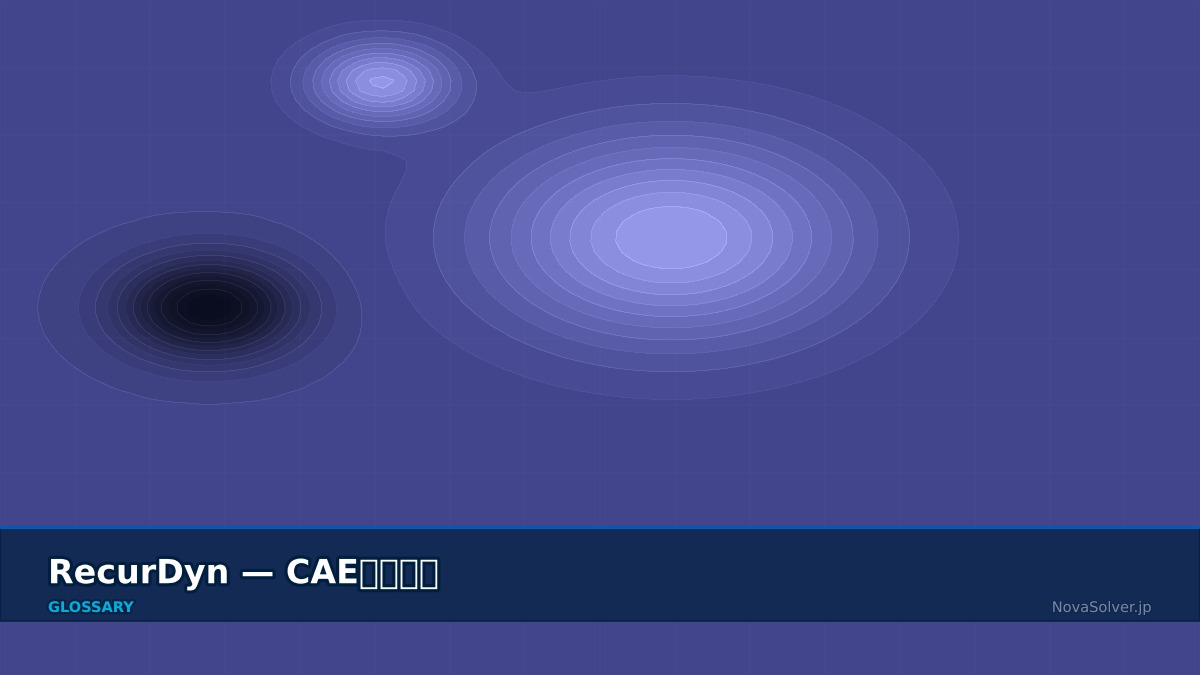 CAE visualization for recurdyn - technical simulation diagram