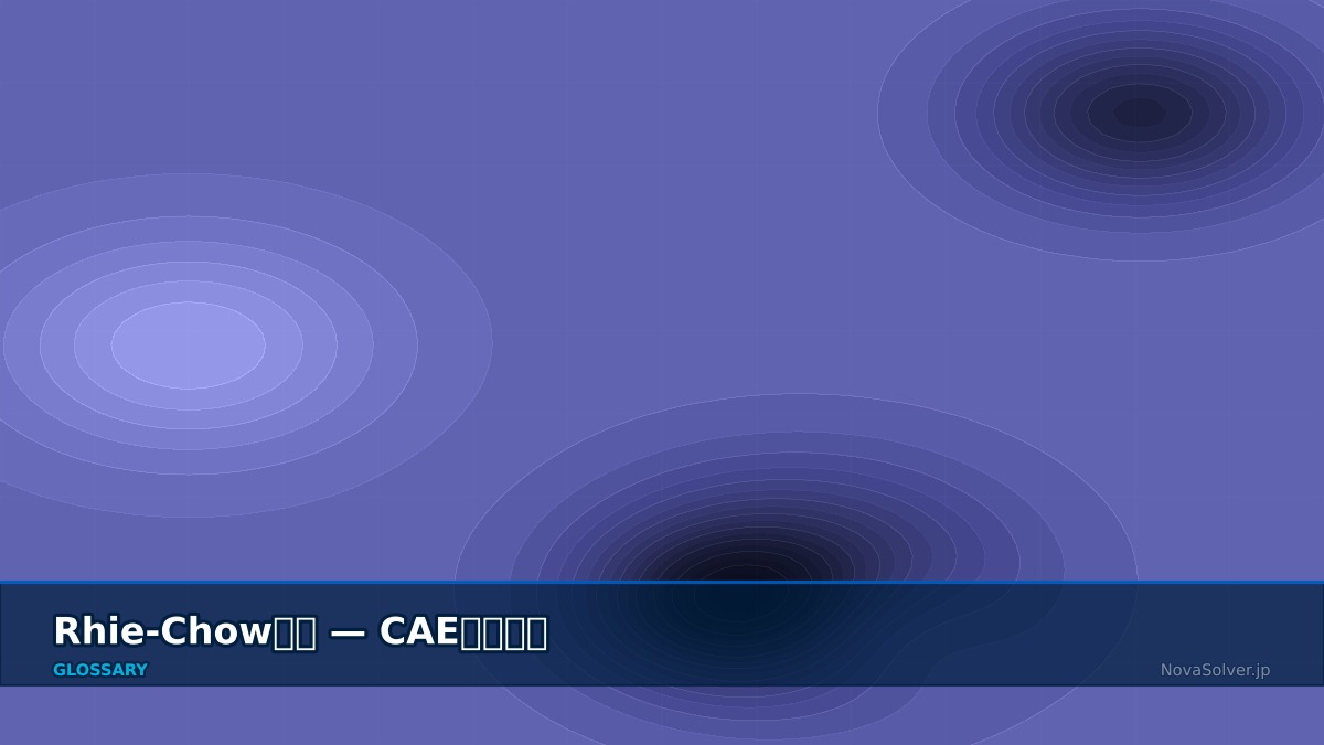 CAE visualization for rhie chow - technical simulation diagram