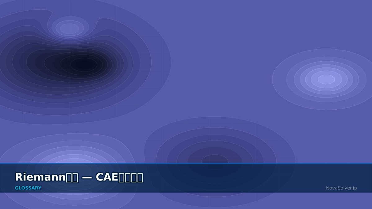 CAE visualization for riemann problem - technical simulation diagram
