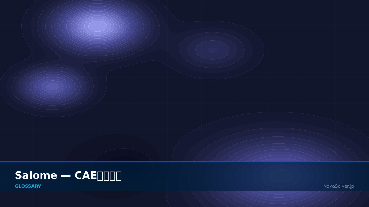 CAE visualization for salome - technical simulation diagram