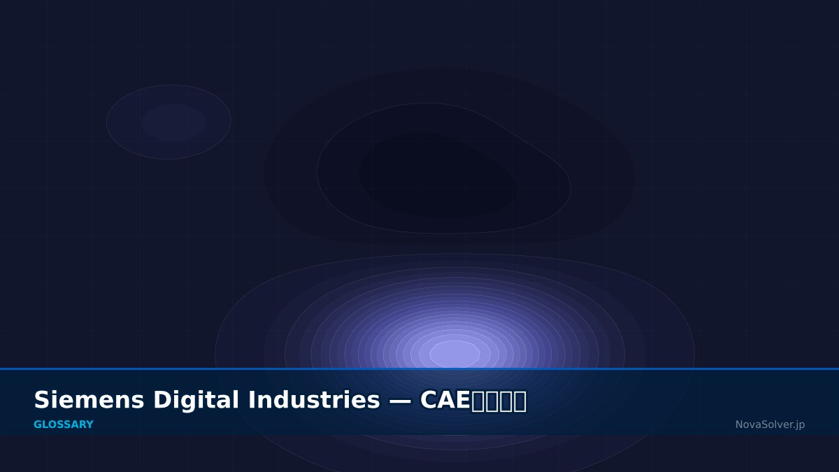 CAE visualization for siemens digital - technical simulation diagram