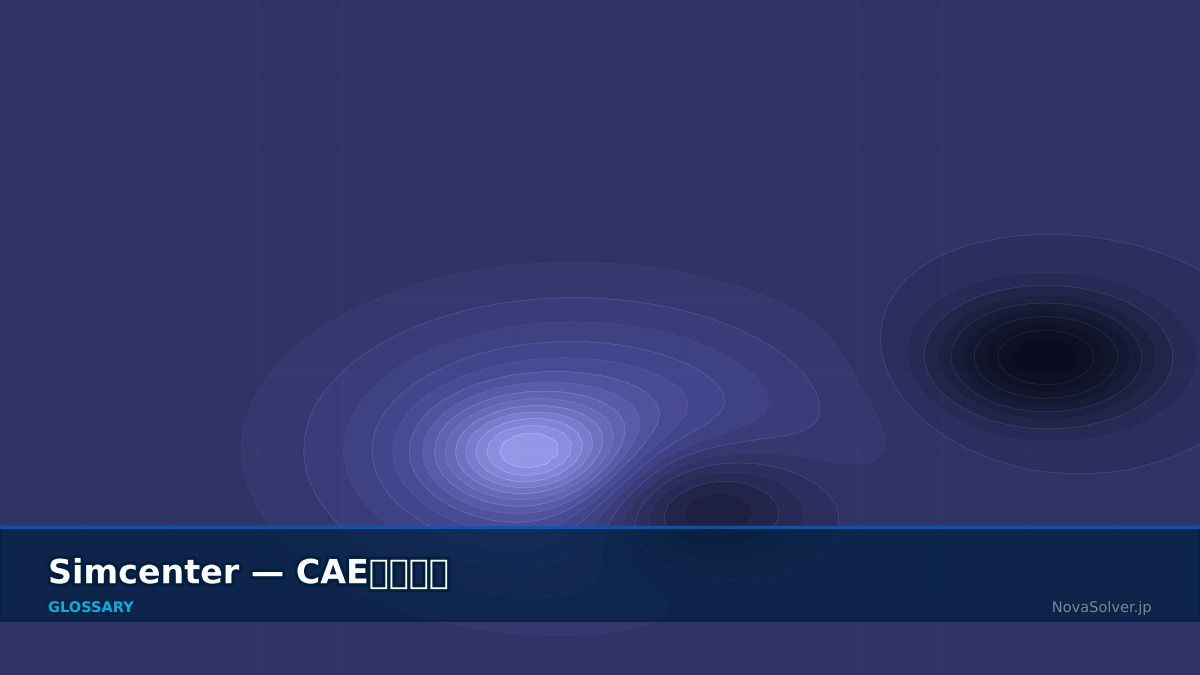 CAE visualization for simcenter - technical simulation diagram