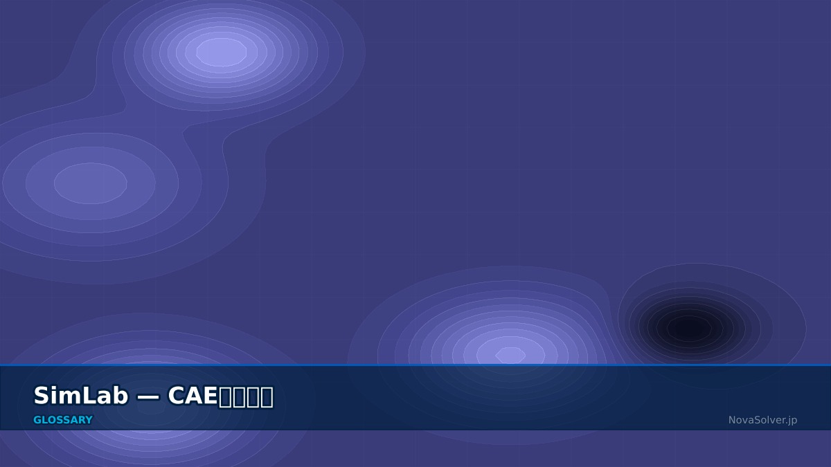 CAE visualization for simlab - technical simulation diagram