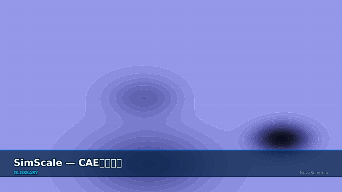 CAE visualization for simscale - technical simulation diagram