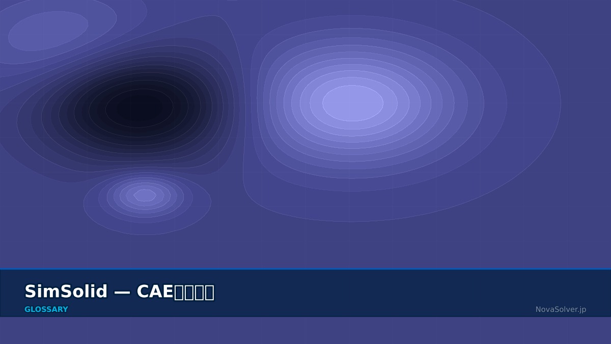 CAE visualization for simsolid - technical simulation diagram