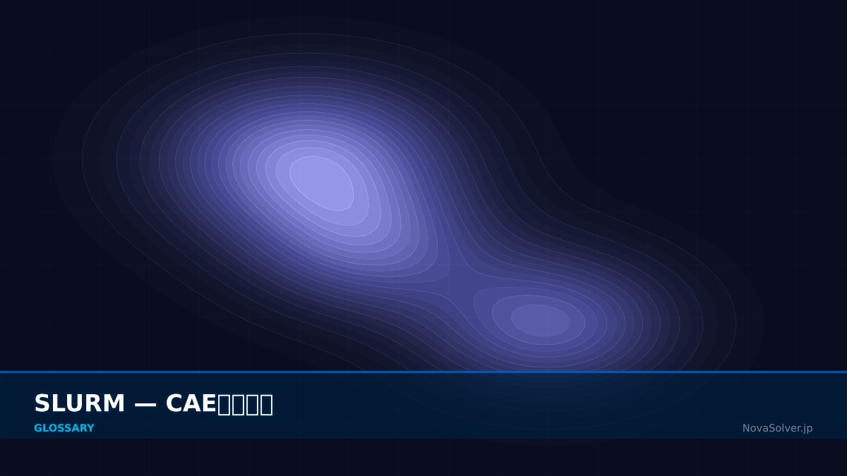 CAE visualization for slurm - technical simulation diagram