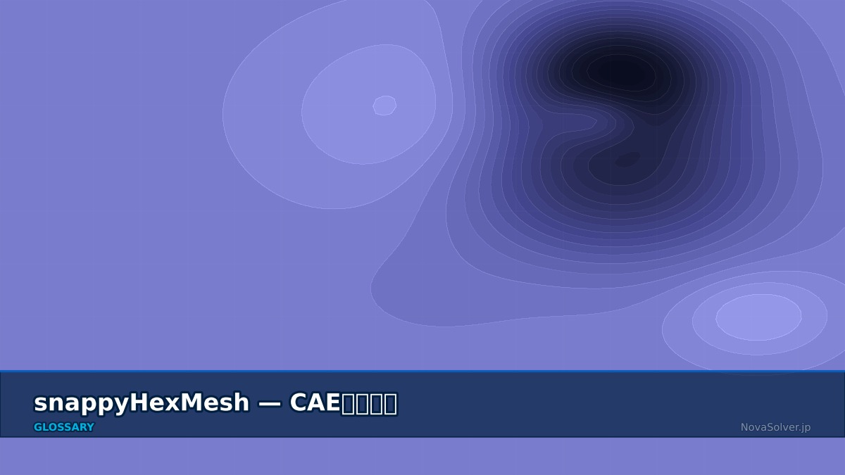 CAE visualization for snappyhexmesh - technical simulation diagram