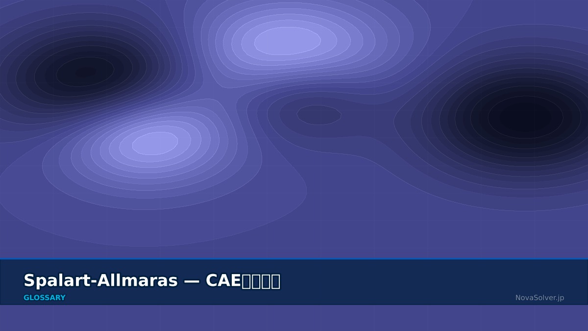 CAE visualization for spalart allmaras model - technical simulation diagram