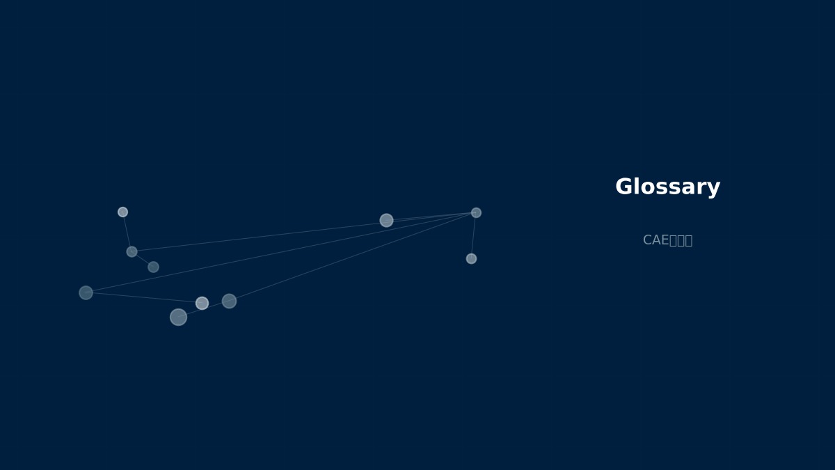 CAE visualization for sparse matrix - technical simulation diagram