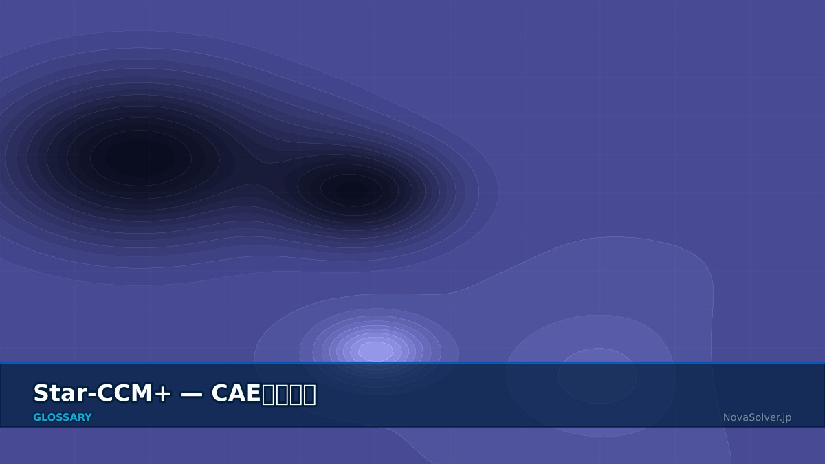 CAE visualization for star ccm plus - technical simulation diagram