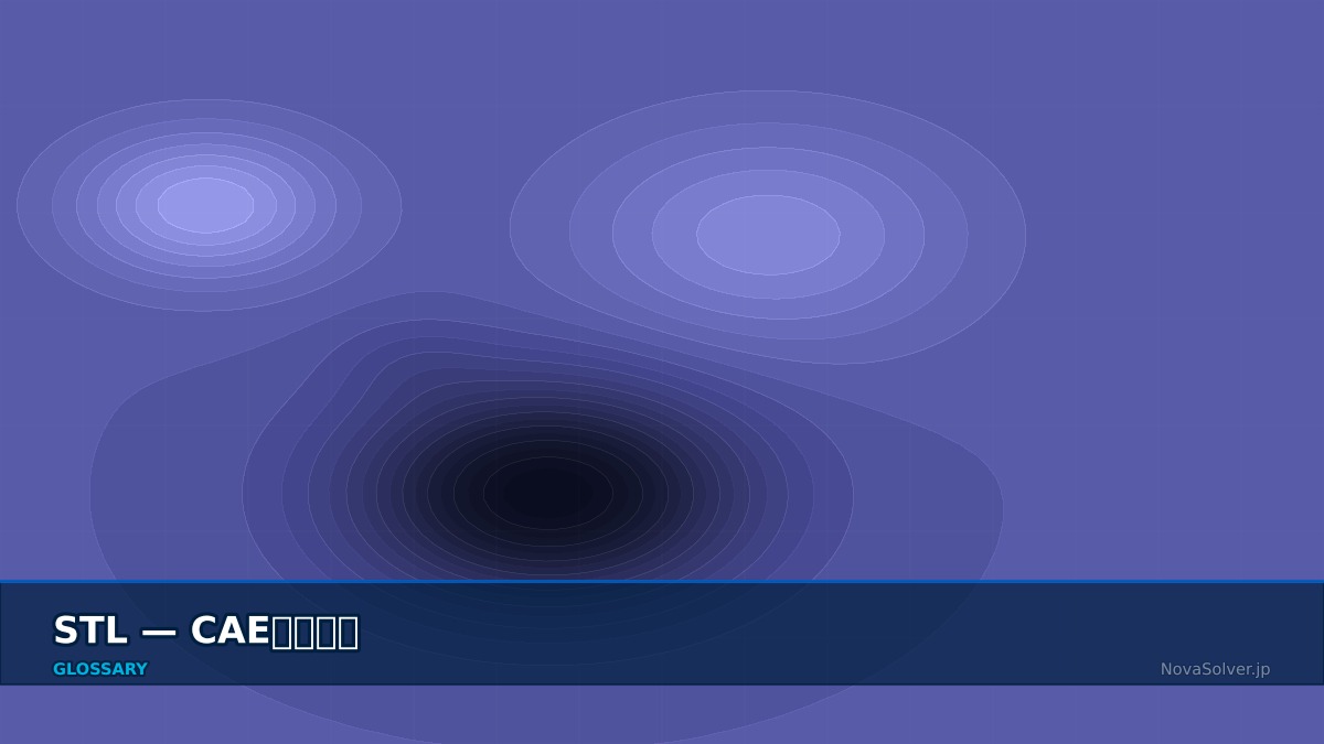 CAE visualization for stl format - technical simulation diagram