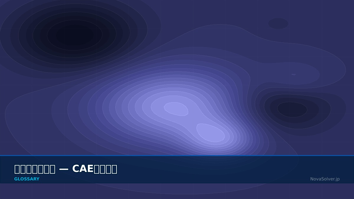 CAE visualization for strouhal number - technical simulation diagram