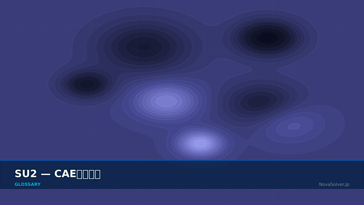 CAE visualization for su2 - technical simulation diagram