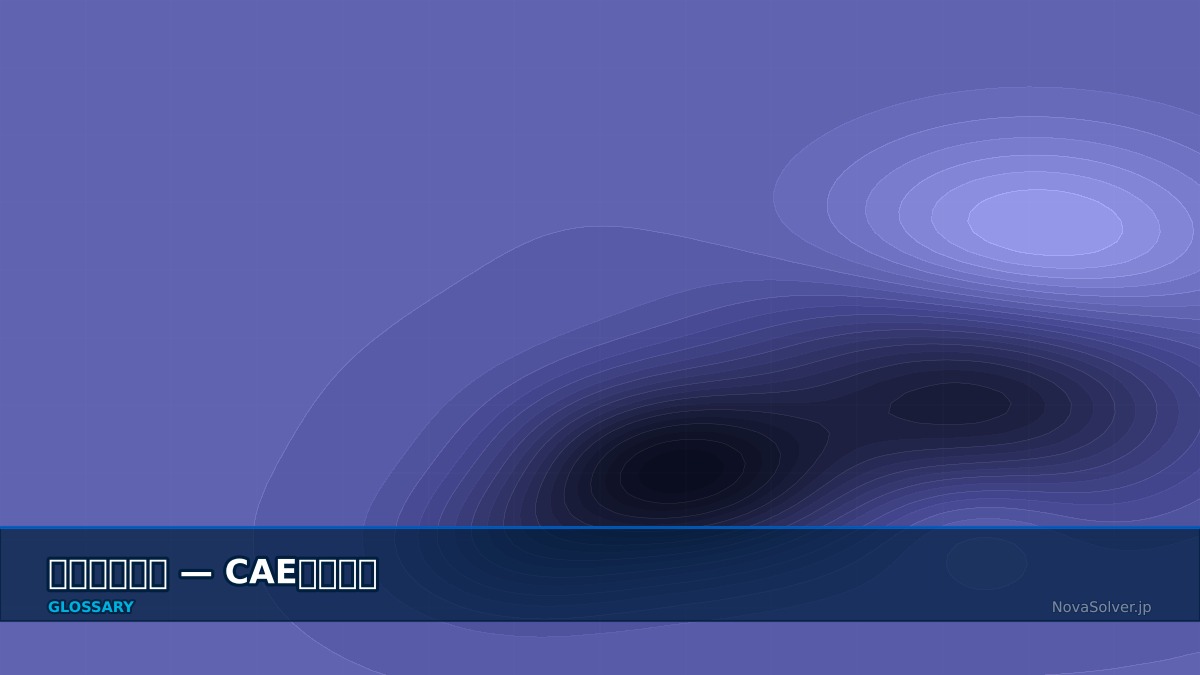 CAE visualization for surface mesh - technical simulation diagram