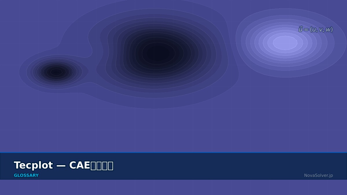 CAE visualization for tecplot - technical simulation diagram