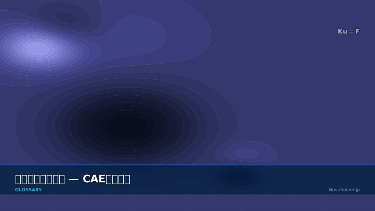 CAE visualization for topology optimization term - technical simulation diagram