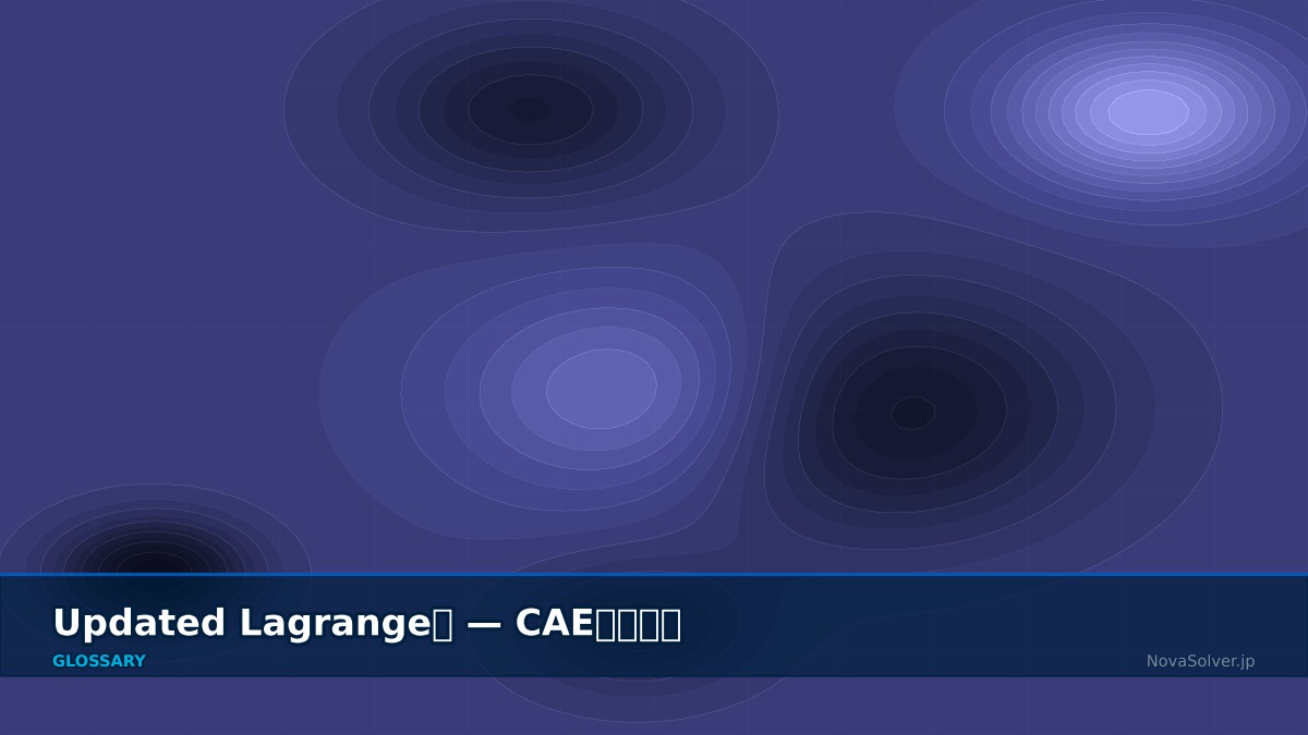 CAE visualization for updated lagrange - technical simulation diagram