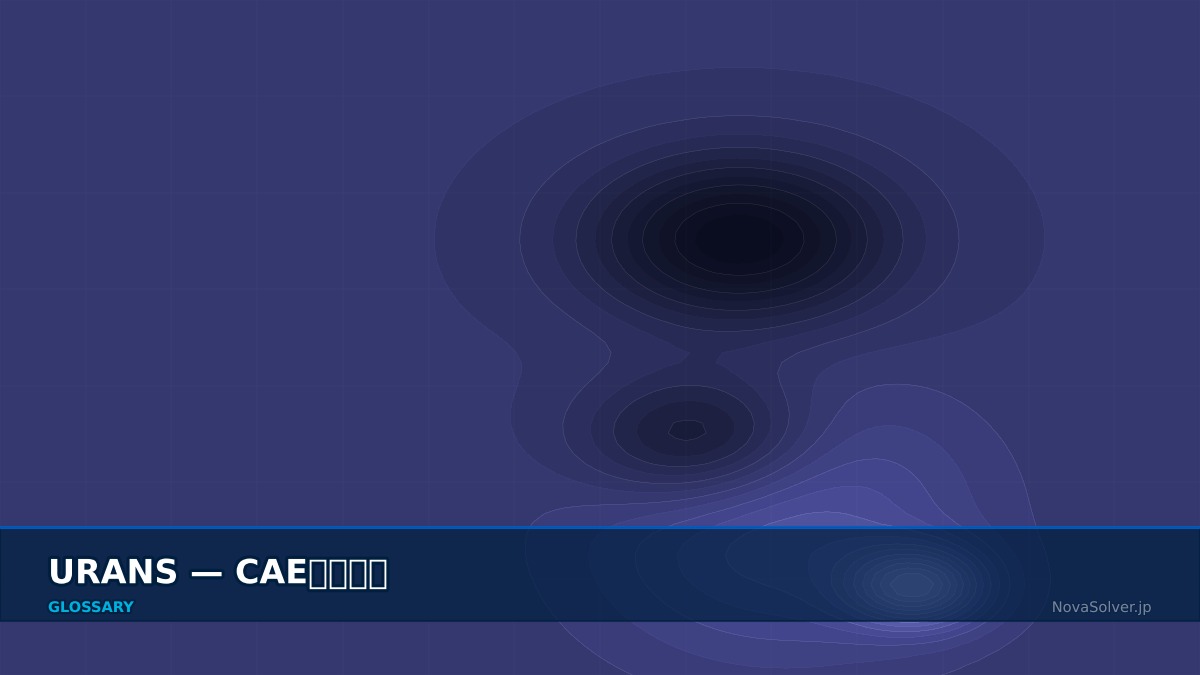 CAE visualization for urans - technical simulation diagram