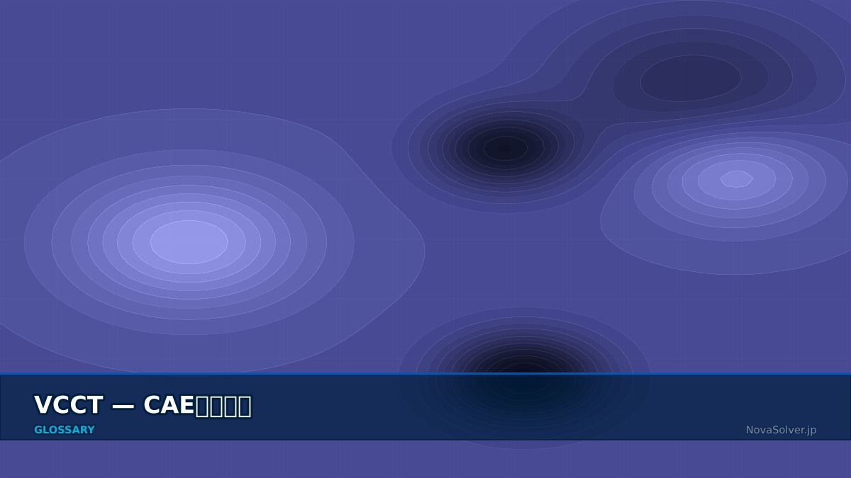 CAE visualization for vcct - technical simulation diagram