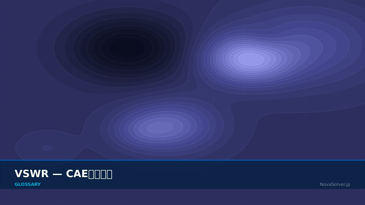 CAE visualization for vswr - technical simulation diagram