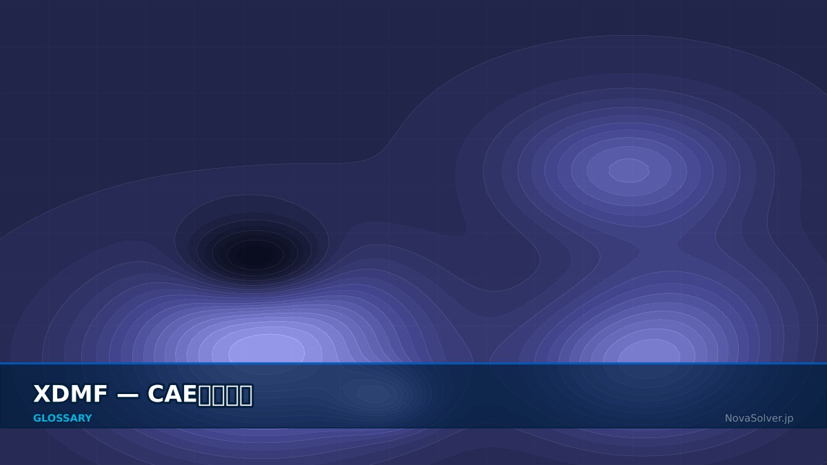 CAE visualization for xdmf format - technical simulation diagram