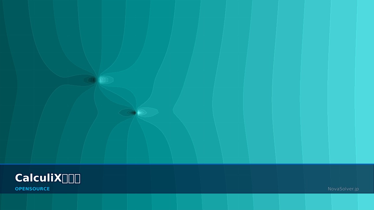 CAE visualization for calculix dynamic theory - technical simulation diagram