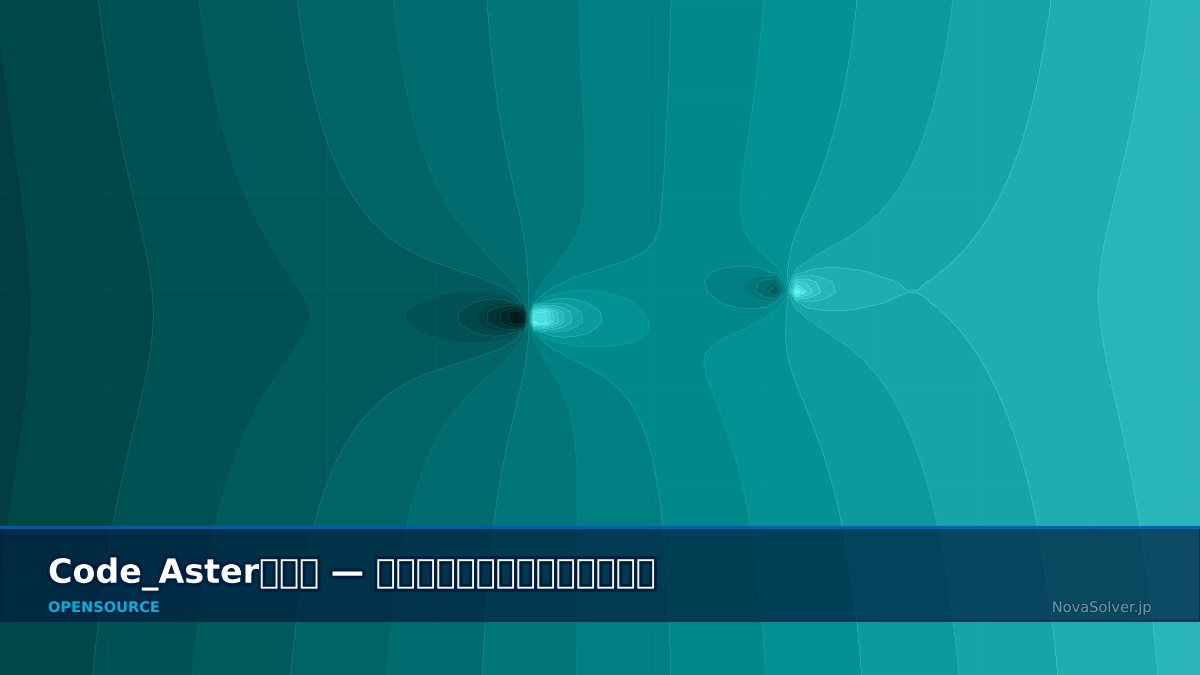 CAE visualization for code aster thermal troubleshoot - technical simulation diagram