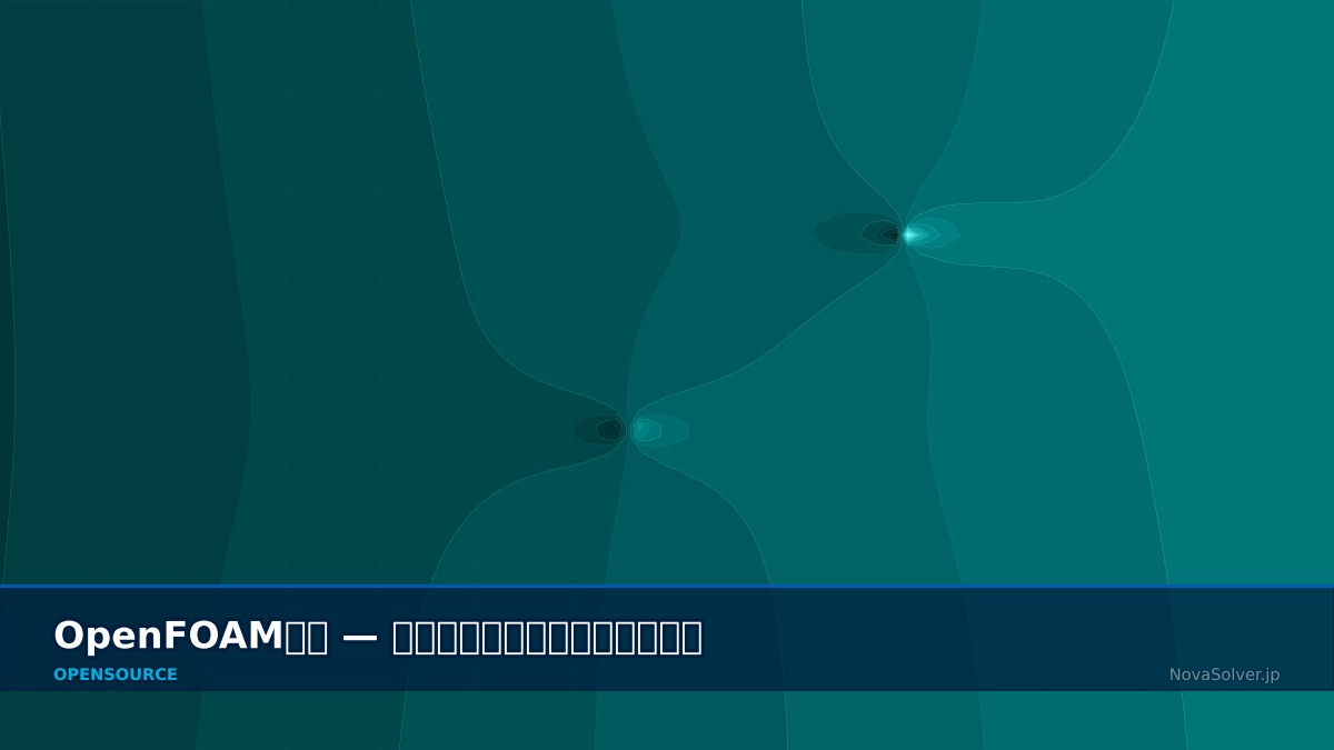 CAE visualization for openfoam intro troubleshoot - technical simulation diagram