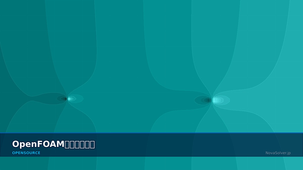 CAE visualization for openfoam mesh theory - technical simulation diagram