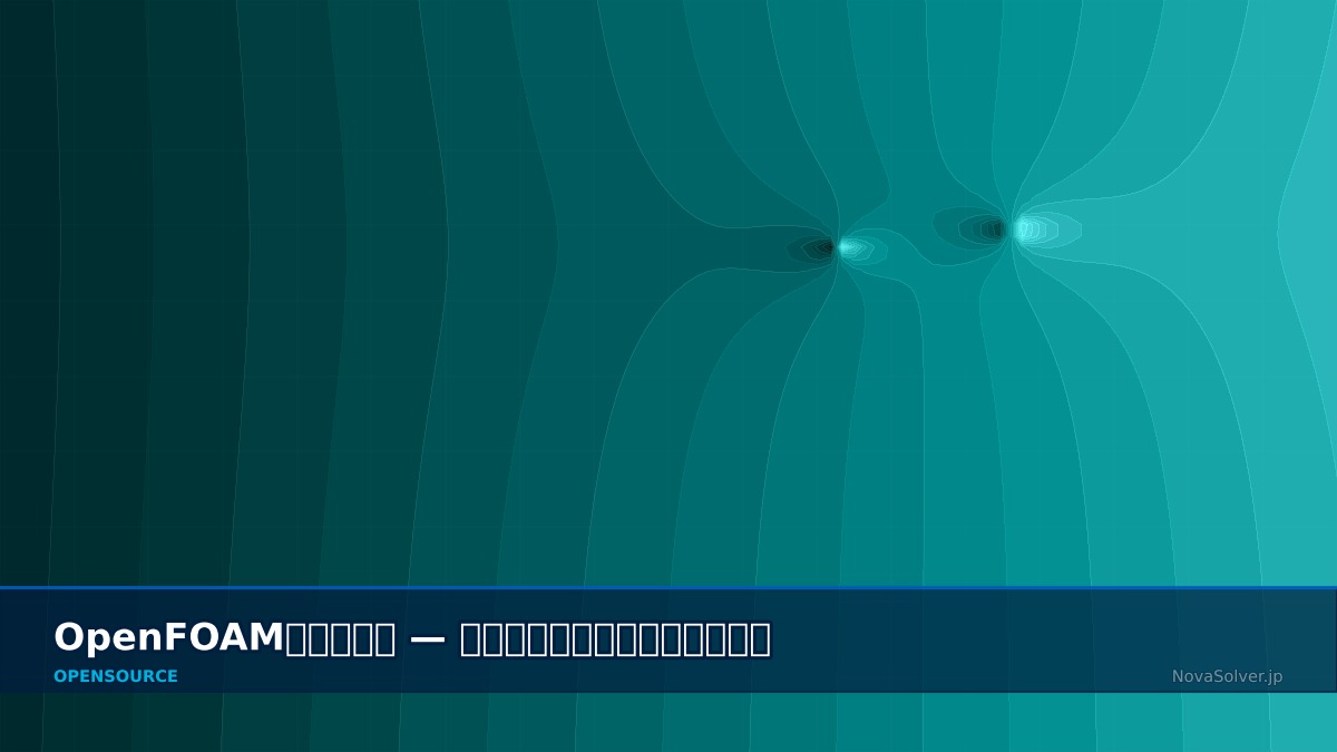 CAE visualization for openfoam multiphase troubleshoot - technical simulation diagram