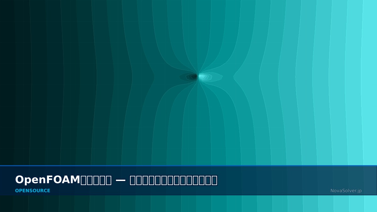 CAE visualization for openfoam turbulence troubleshoot - technical simulation diagram