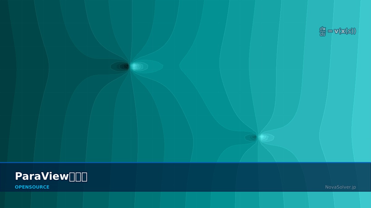 CAE visualization for paraview visualization theory - technical simulation diagram