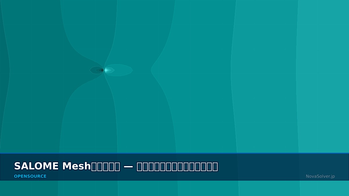 CAE visualization for salome meshing troubleshoot - technical simulation diagram