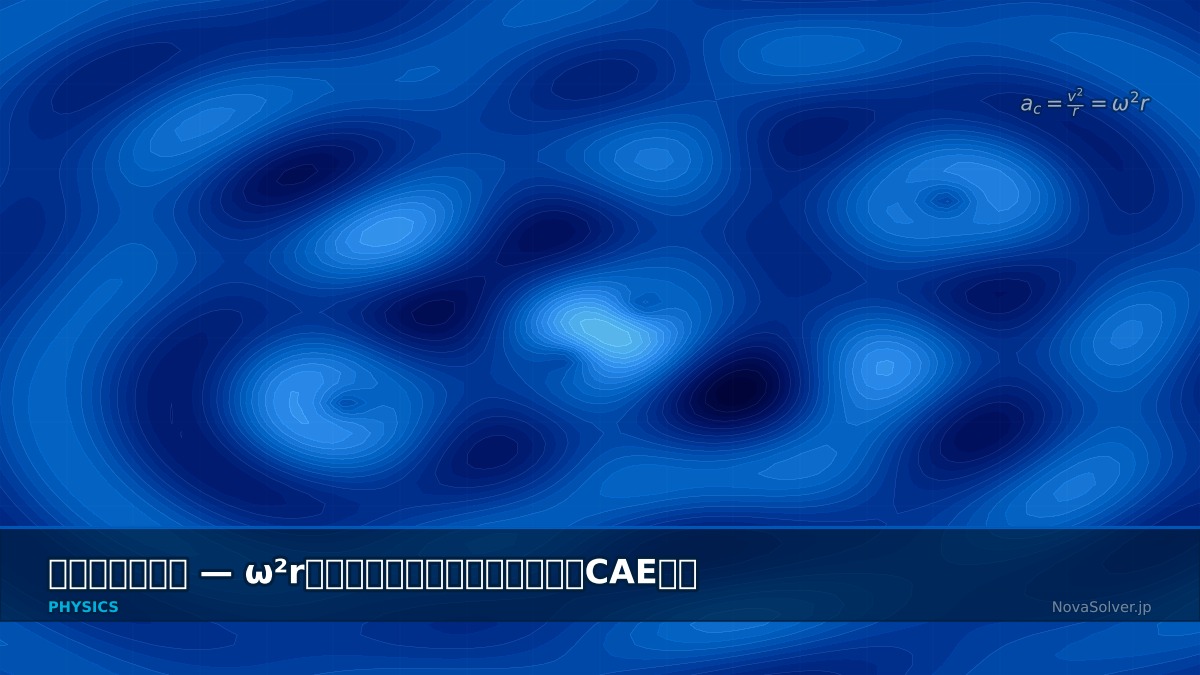 CAE visualization for circular motion - technical simulation diagram
