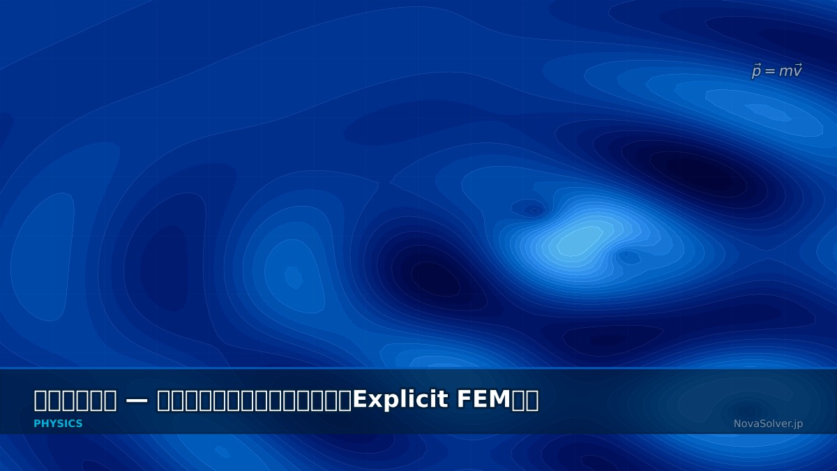 CAE visualization for momentum impulse - technical simulation diagram