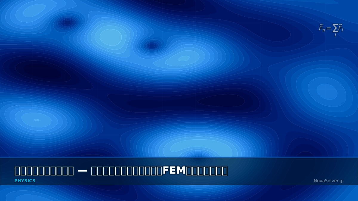CAE visualization for statics - technical simulation diagram