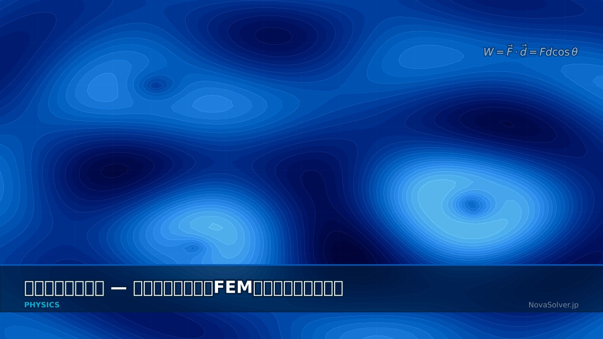 CAE visualization for work energy - technical simulation diagram