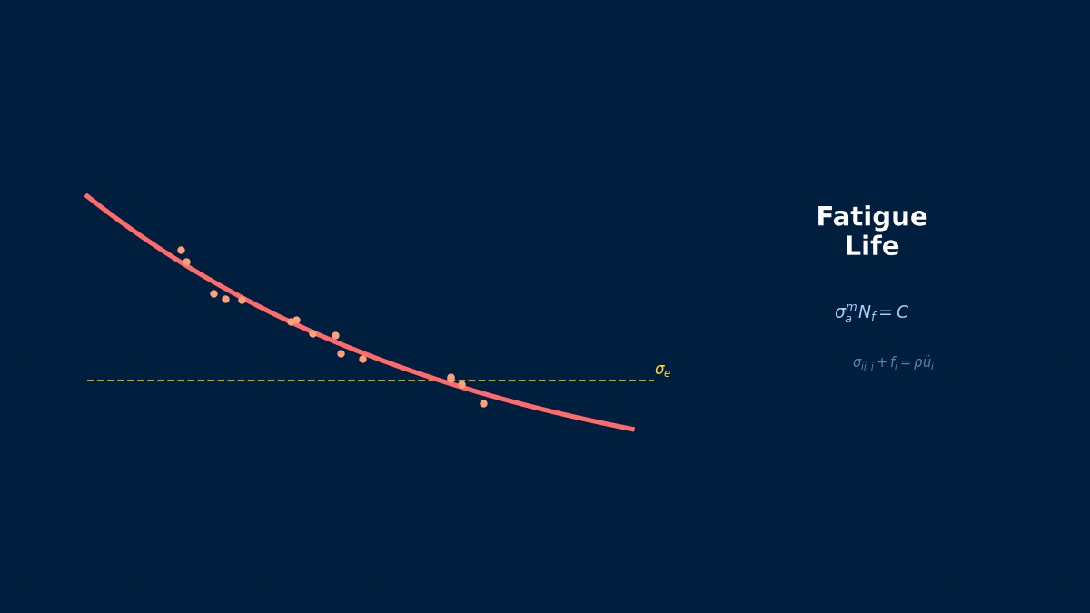 CAE visualization for crack initiation life theory - technical simulation diagram