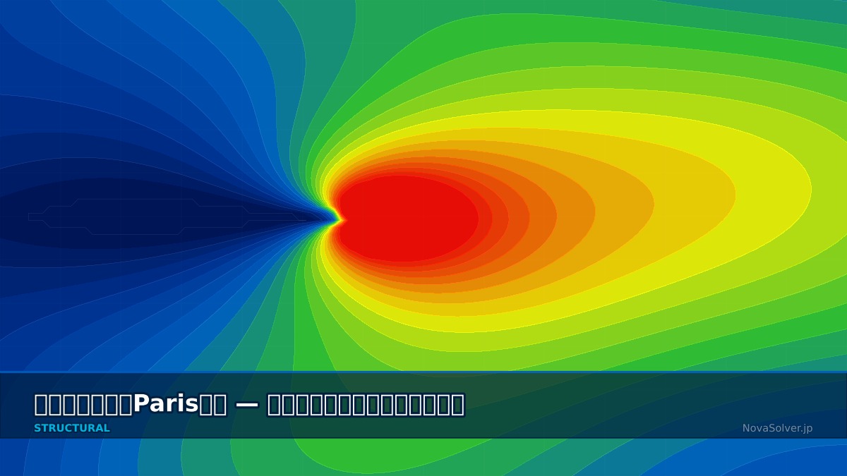 CAE visualization for crack propagation fatigue troubleshoot - technical simulation diagram
