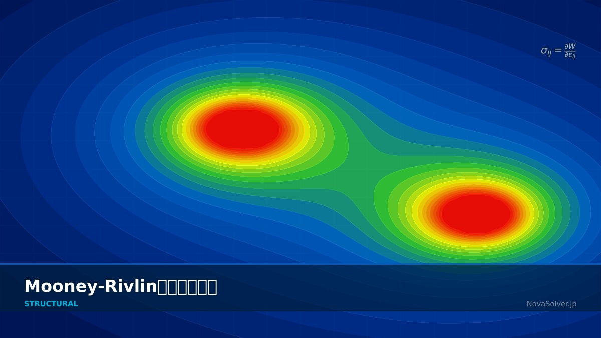 CAE visualization for hyperelastic mooney theory - technical simulation diagram