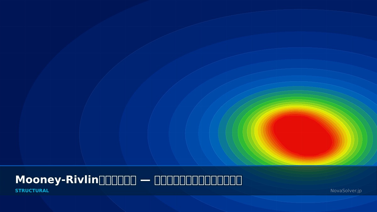 CAE visualization for hyperelastic mooney troubleshoot - technical simulation diagram