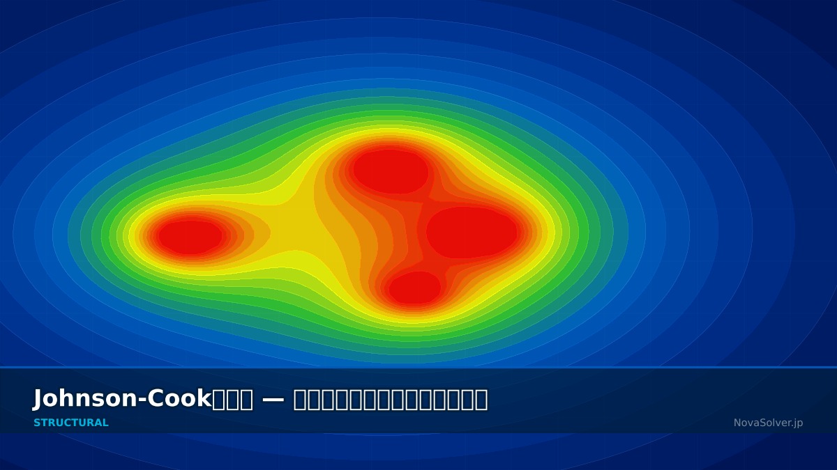 CAE visualization for johnson cook troubleshoot - technical simulation diagram