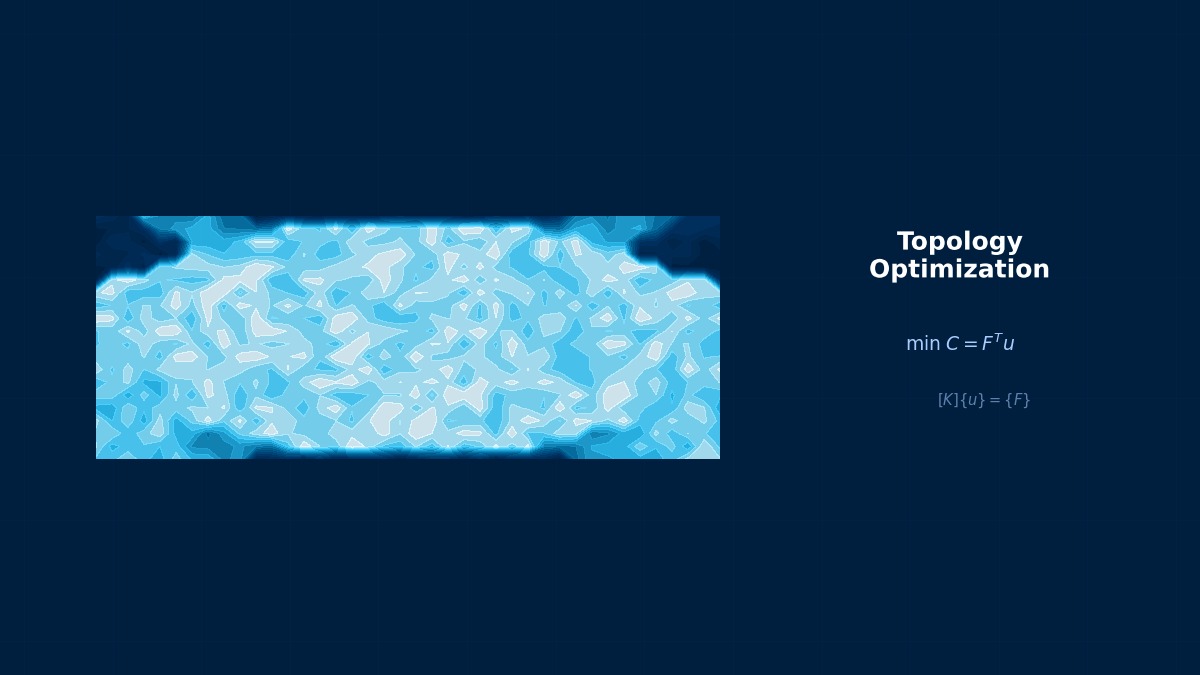 CAE visualization for lattice optimization theory - technical simulation diagram