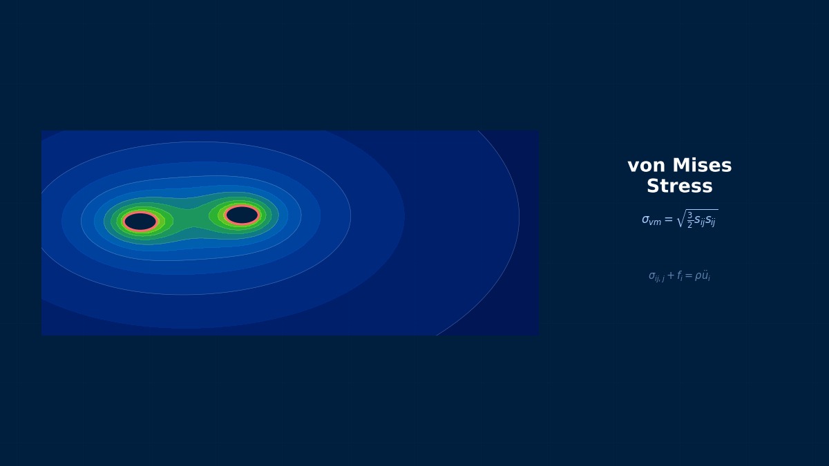 CAE visualization for mass element theory - technical simulation diagram